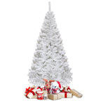 White artificial Christmas tree 6ft (180cm) with metal stand, photo 5