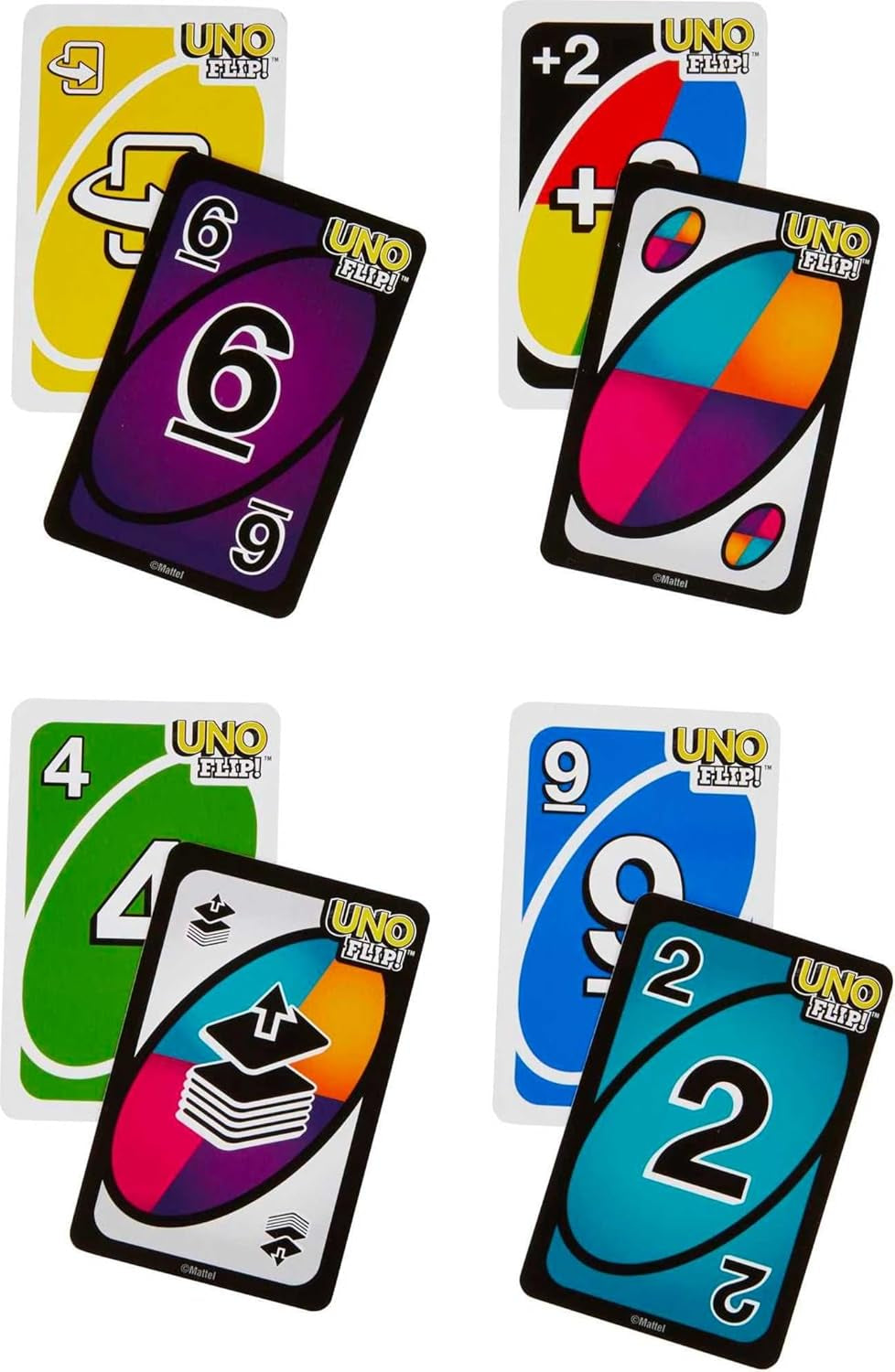 UNO FLIP! card game in travel storage tin – 2 to 10 players, ages 7+, photo 3