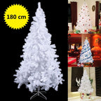 White artificial Christmas tree 6ft (180cm) with metal stand, photo 11